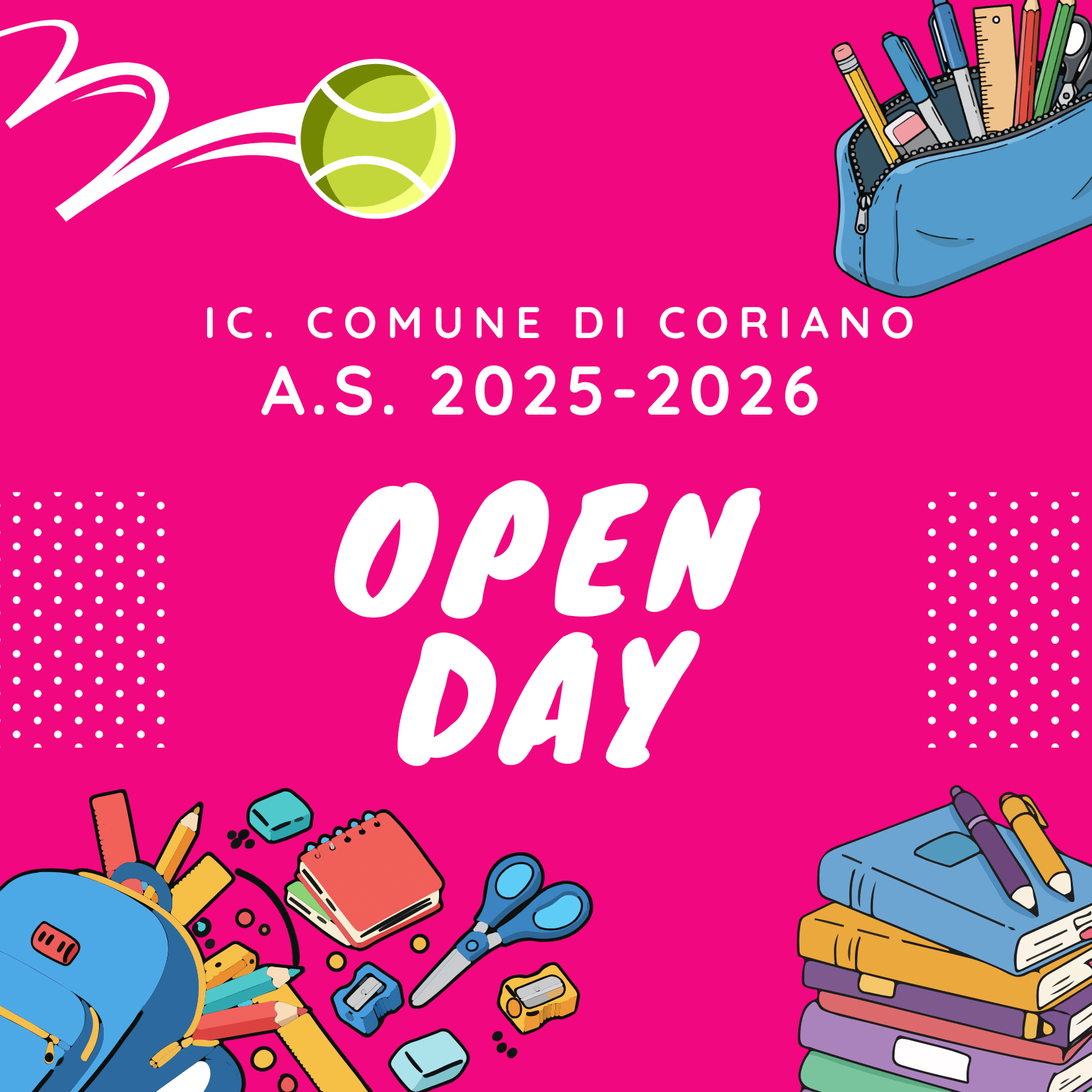 OPEN DAY – IC. COMUNE DI CORIANO – locandine, date ed orari di ricevimento